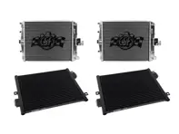 Aluminium Water Radiator and Air Conditioning Condenser Set. Porsche 997 / 987 Boxster / Cayman - 99710613102, 99710613202, 99757391102, 99657311103, 99757391104, 99657311102 - 7047, 7048, 8394