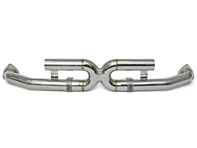 Exhaust center muffler bypass X-pipe. Porsche 997.2 Carrera 2009-2012 - 99711116032, 99711118032