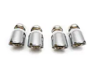 Fabspeed Deluxe Quad Style Tips, Polished Stainless Steel. Porsche E3 Cayenne S 2.9L 2019>> - FS.POR.E3S.DLTP, 9Y0253823A, 9Y0253823BM, 9Y0253823BQ, 9Y0253823B, 9Y0253823EM, 9Y0253823EQ, 9Y0253824DD, 9Y0253824DS, 9Y0253824EA, 9Y0253824DN, 9Y0253824DT, 9Y0253824EB - FS.POR.E3S.DLTP