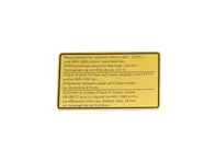 Sticker, engine oil level. Porsche 911 1973 - 91100650400 - 911858, 1601502400
