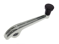 Window winder handle with BLACK knob. Porsche 356 - 35652027, 356.52.027-BLK