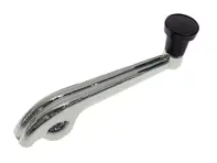 Window winder handle with BLACK knob. Porsche 356 - 35652027, 356.52.027-BLK
