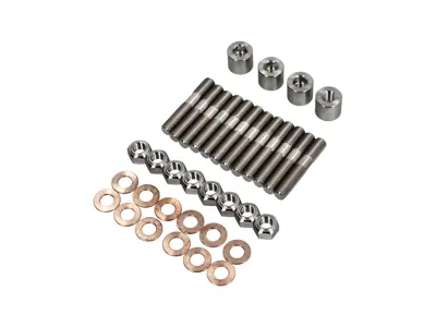 Exhaust head stud kit in Titanium. Porsche 964 - 99908405202, 99908500102, 99908500103, 99906200702, 90006010601