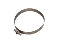 Titanium Exhaust retaining strap steel (598mm) LEFT 911 1984-89 - 93011115900