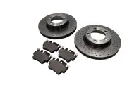 FRONT Brake Pads and Brake Disc Package. Porsche 996C4S / 996 Turbo - 99635140904, 99635141004, 99635194913, 99635108901, 99661236501