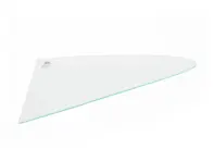 Rear 1/4 window glass, Clear. Porsche 911 1965-77 Coupe - 90154310220, 90154310120