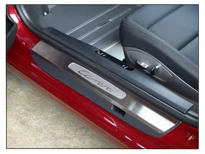 Rennline Stainless Steel Sill Plate Overlays. Porsche 991 - SP13