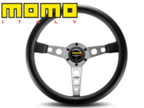 Steering Wheel Prototipo Anniversary - Black Lth / Silver - Momo
