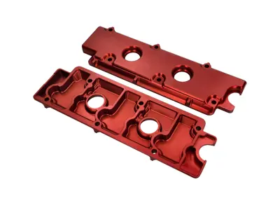 Camshaft Engine Cover - Upper Alloy in Red Porsche 911 1968-89 / 965 - 90110511503, 90110511511