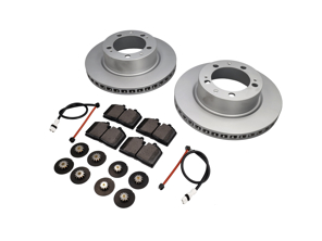 FRONT Brake Pads and Brake Disc Package. Porsche 964 C2/4 1990-94 - 96435104106, 96435193903, 96461236302, 96435109601, 96435109602, 96435104102, 93035193802, 93035193803, 93035193804, 93035193805, 93035194015, 93035194025, 95135193005, 95135193006, 95135193016, 95135193901, 95135193902, 95135193903, 95135193904, 95135193905, 95135193908, 96435193002, 96435193902, 96435293000, 96535293000, 96535293003, 96535293004, 96535293900, 96535293903, 99335293003, 99335293903, 96435193905, 96461236301, 96461221100, 96461236300