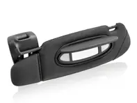 Sun visor, Leather, Left, in Black. Porsche 996 C2 / C4 - 99673198003A11, 99673198003