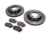 REAR Brake Pads and Brake Disc Package Porsche 987 Boxster S / Cayman S - 98635293911, 98635240301, 98735240301, 98735240300, 98735293901, 98735293900, 98635293911BRE, 98635240301BRE, 98661236501, 90026904701, 99907340201, 99635295901