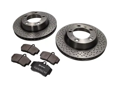REAR Brake Pads and Brake Disc Package Porsche 987 Boxster S / Cayman S - 98635293911, 98635240301, 98735240301, 98735240300, 98735293901, 98735293900, 98635293911BRE, 98635240301BRE, 98661236501, 90026904701, 99907340201, 99635295901