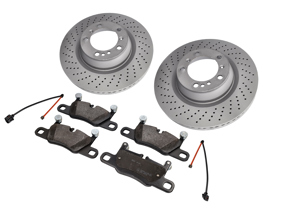 REAR Brake Pad And Brake Disc Package. Porsche 992.2 Carrera 2 3.0ltr - 992612601A, 992615602A