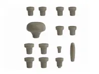 Dashboard knob set, GREY. Porsche 356A (1955-1959) - PCG35655200600, 64455281100600, 64455285300600, 64455283100600, 64455282101600