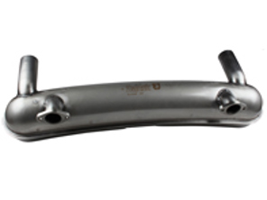 Exhaust Muffler / Silencer rear box racing with bolt-on inlet flanges. Porsche 911 1963-73 - RACING only - 92212ASSI, 92.212ASSI, 1620801800 - 1620801800