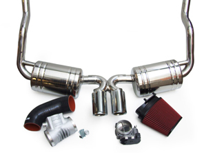 Exhaust Package + Plenum 82mm Throttle Body + Induction Kit Porsche Boxster 987 / Cayman - 3606008703, 87182, 99760511601, 3603109871