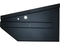 Battery box side with bumper bracket. Porsche 356B T5 - 64450103305, 64450103405, 571169-1, 571169-2, 571169, 1682700970, 1682700980 - 1682700970, 1682700980