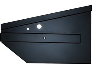 Battery box side with bumper bracket. Porsche 356B T5 - 64450103305, 64450103405, 571169-1, 571169-2, 571169, 1682700970, 1682700980 - 1682700970, 1682700980