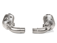 Akrapovic link pipe set w cat (SS) for Porsche 992 Carrera / S  /4 / 4S / Cabriolet 2019 - 2020 - 992254400G, 992254400J, 992254400GX, 992254400JX, 992254400LX, 992254400L, 992254450G, 992254450L, 992254450GX, 992254450LX, 992254450J, 992254450JX