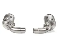 Akrapovic link pipe set w cat (SS) for Porsche 992 Carrera / S  /4 / 4S / Cabriolet 2019 - 2020 - 992254400G, 992254400J, 992254400GX, 992254400JX, 992254400LX, 992254400L, 992254450G, 992254450L, 992254450GX, 992254450LX, 992254450J, 992254450JX