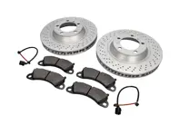 FRONT Brake Pads and Brake Disc Package Porsche 991 S 3.8L - 99135240301, 99135240401, 99135140302, 99735140402, 9P1615301, 9P1615302