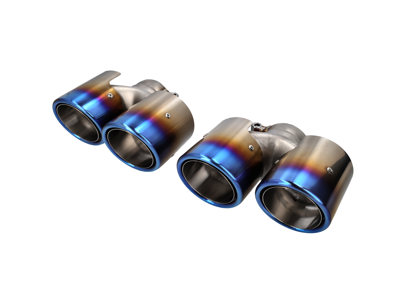 DesignTek Exhaust tail pipes stainless steel, 'TITANIUM' for Porsche 997.2 2010>> - 3606409722, 99711115130, 99711135130, 99711198330, 99711115230, 99711135230, 99711198430, 99711198234, 99711198134
