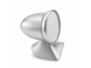 Aluminium Aero Bullet Mirror - Flag mount, in Silver. Porsche 911 1975-1988 - 91173101310, 91173101410, 96473190101, 96473190100, 90173111100 - AeroBulletPairSilver_FLAG LHD, AeroBulletPairSilver_FLAG RHD, AeroBulletPairSilver_FLAG