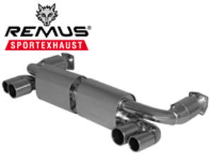 Exhaust Mufflers / Silencers Rear. Porsche 997 Turbo REMUS - 6880071574, 6881071574