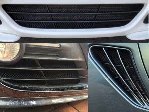 Front bumper radiator and side vent wire mesh kit Porsche 987 Gen 2 Cayman