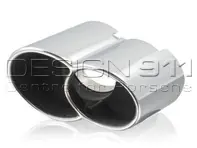 Exhaust Tail Pipes 4 Tube. Porsche 996 Turbo / 996 GT2 - 99611198101, 99611198201