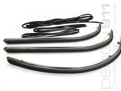 Front & Rear Bumper Rubber and Moulding Set. Porsche 911 1965 Onwards - 90150504650, 90150504651