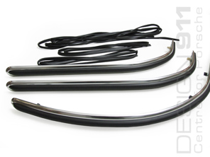 Front & Rear Bumper Rubber and Moulding Set. Porsche 911 1965 Onwards - 90150504650, 90150504651