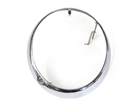 Headlamp outer bezel, Chrome. Porsche 911 1965-86 - 91163193300