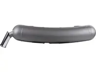 Exhaust muffler / silencer with grey painted 57mm outlet. Porsche 911 1965-66 - 91111102500, 91111102505, 1620614100, 92.210Bearly - 1620614100