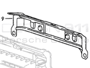 Rear Panel (chassis). Porsche 993 1994-98 - 99350109100GRV