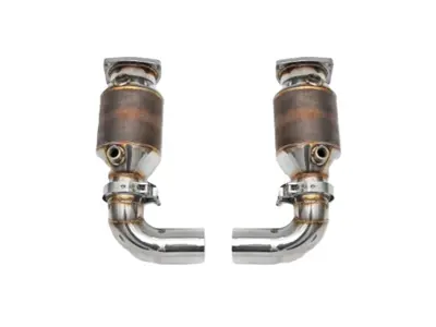 Fabspeed HJS German Sport Catalytic Converters. Porsche 997.2 GT2 RS (2011) - 99711301080, 99711300980 - FS.POR.9972GT2RS.SC
