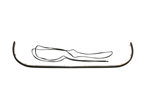 Front bumper chrome moulding with impact rubber. Porsche 911 - 90150504132, 90150504100, 90150504102, 90150504130 - 1684300306, 9305
