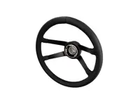 Extended hub with deep dish leather steering wheel 380mm Carrera RS style. Porsche 911 1965 to 1973 - 91134708205