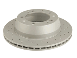 Brake disc rotor, Rear. Porsche 911 1984-89 3.2L Sport Coat Z - 460.1505.52, 91135204109, 91135204108, 92039700 - 460.1505.52