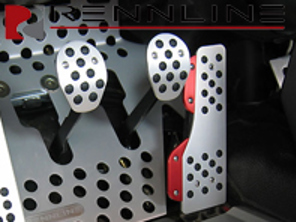 Rennline Aluminium 4 Piece Pedal Set Rubber Grip. Porsche 996/997/Boxster/Cayman - P71.60.95, P716095