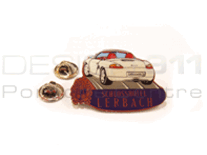 Pin Badge 'Porsche Boxster - Schlosshotel Lerbach' White