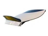 Roof tailgate spoiler Gloss Black. Porsche 9YA Cayenne turbo GT Coupe - 9Y3827918G041