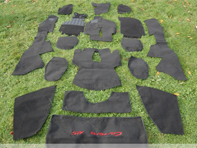 Interior floor carpet set. Porsche 911 RS VERSION 1974-89