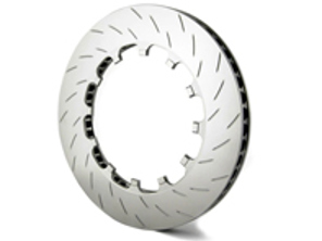 PFC replacement V3 slotted rear brake disc for Porsche 991 GT3 Cup / Cayman GT4 Clubsport - 380.30.0047.451, 380.30.0047.461