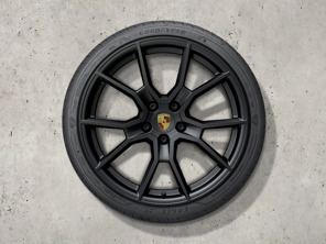 21-inch RS Spyder Design complete summer wheel set painted in black (silky finish). Porsche Taycan (MK2) 2024>> - 9J1073663NN - 9J1073663NN