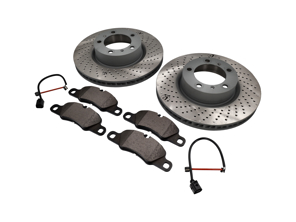 FRONT Brake Pads and Brake Disc Package Porsche 991 3.4L - 99735140101, 99735140201, 98135193904