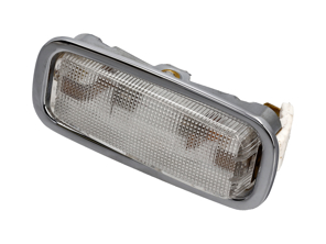 Interior light with chrome bezel. Porsche 356 / 911 / 912 - 90163210100 - JG.101.02