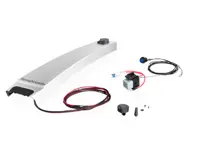 B-pillar trim with power supply cable set, Silver. Porsche 957 Cayenne 2008-10 - PCG559320A