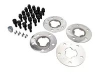 Wheel spacers kit with wheel bolts and locking bolt set (+5mm) - 99104450000, 00004450043